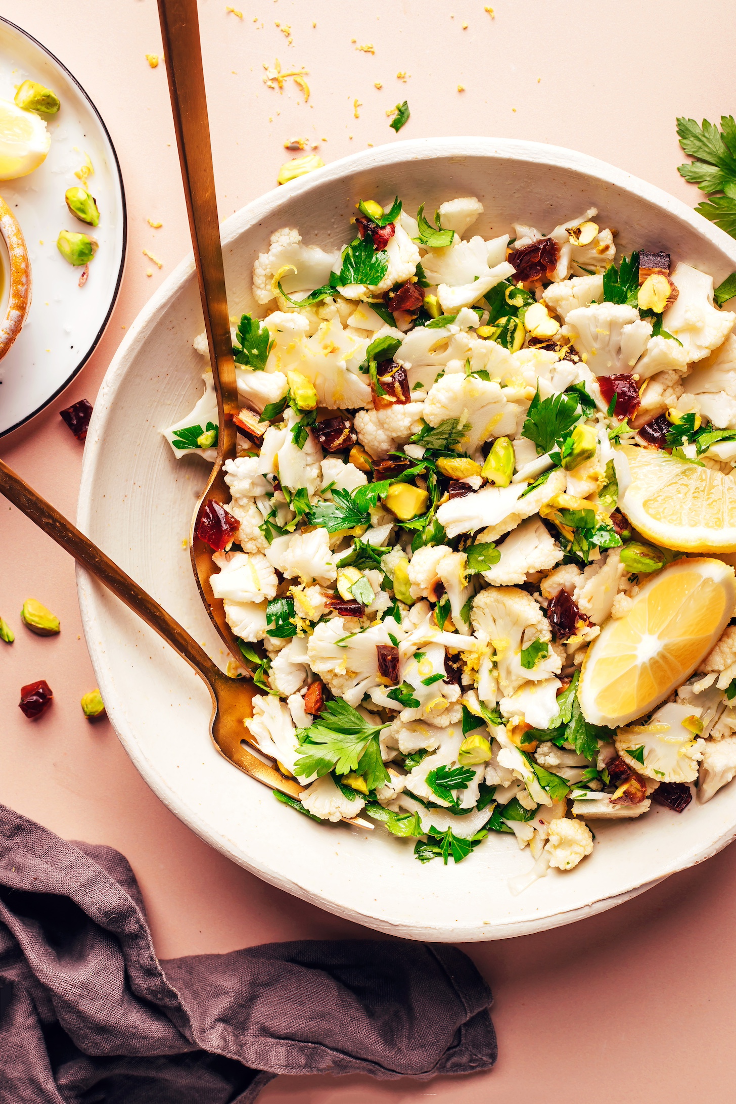 Cauliflower Salad with Dates & Pistachios