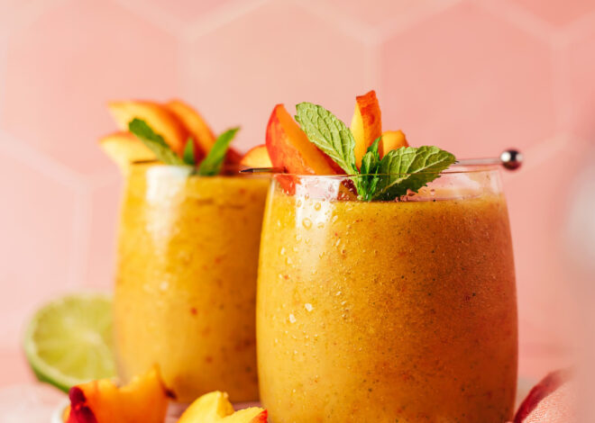 Frozen Peach Daiquiri (2 Ways!)