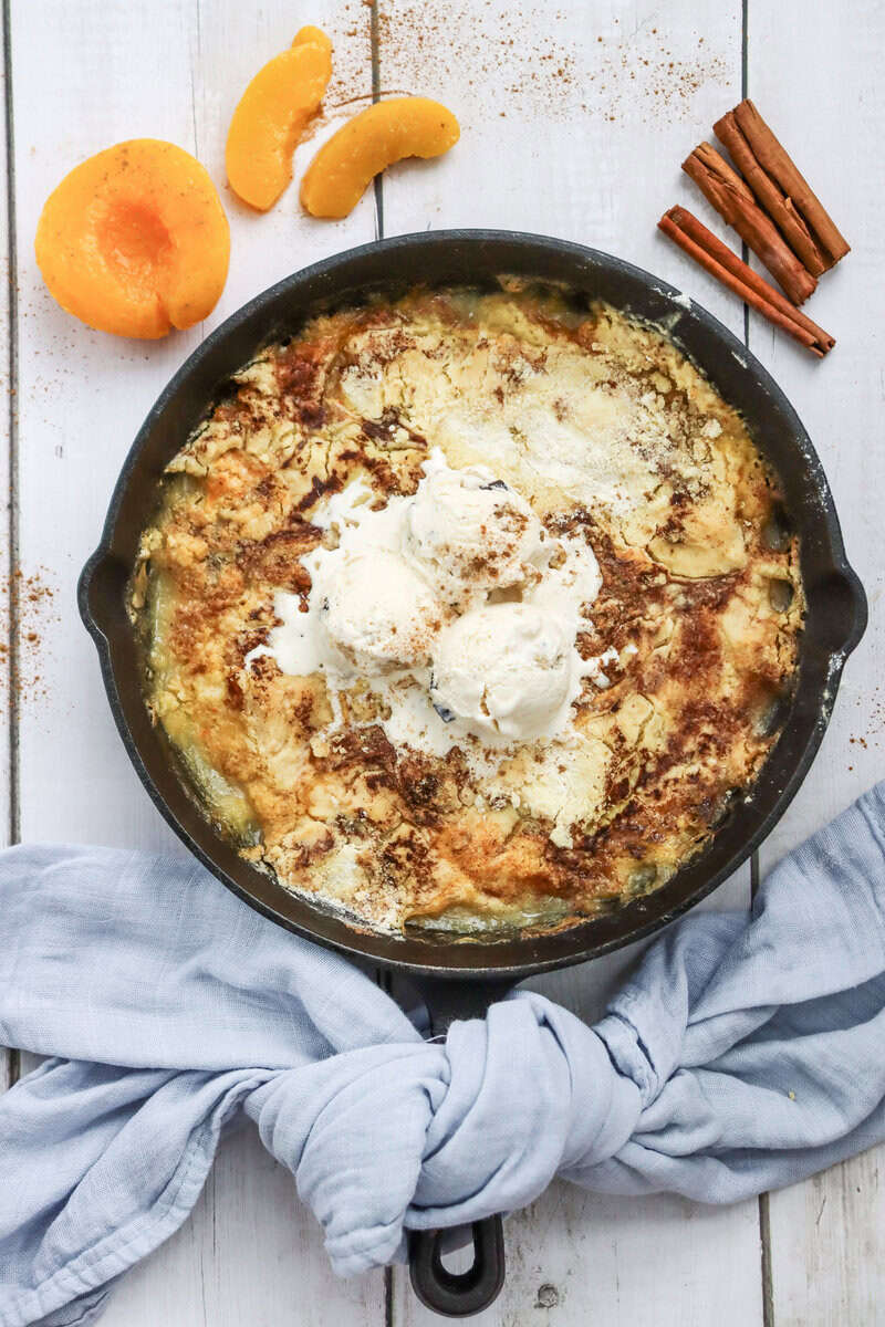 Skillet Peach Dump Cake – Seasonal Cravings