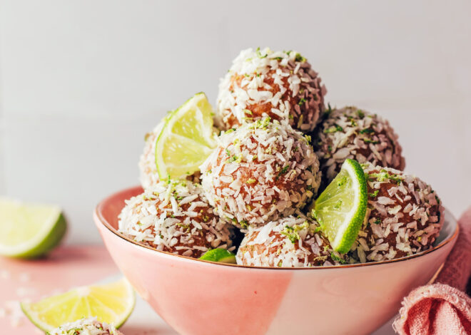 No-Bake Coconut Lime Energy Bites